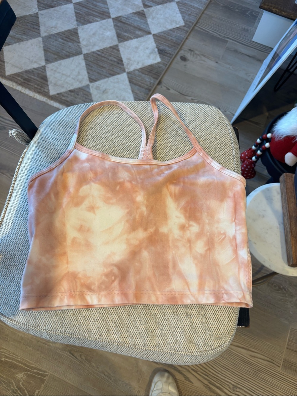 Women's Tie-Dye Cropped Cami Tank Top - Peach Offline - Size S worn 3 times
